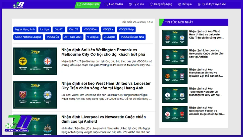 Soi kèo bóng đá chính xác – Phân tích chuyên sâu, nhận định từ chuyên gia giúp bạn đưa ra lựa chọn cược tối ưu.